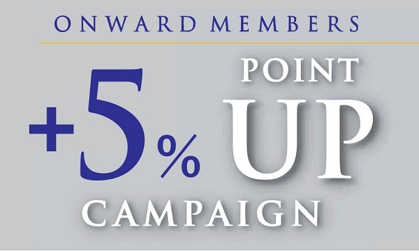 ＋5％ポイントアップキャンペーン 5/15(金)から